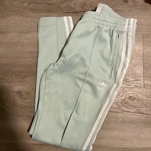 Womens adidas mint green track pants